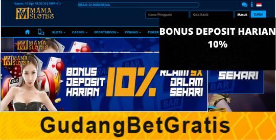 MAMASLOT88- BONUS DEPOSIT HARIAN  10%