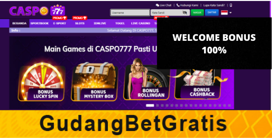 CASPO777- WELCOME BONUS 100%