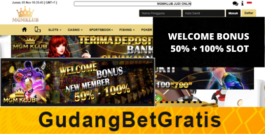 MGMCLUB- WELCOME BONUS 50% + 100% SLOT