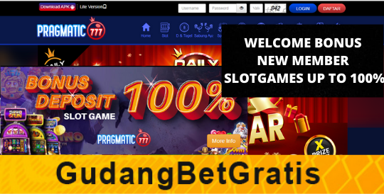 PRAGMATIC777- WELCOME BONUS NEW MEMBER SLOTGAMES UP TO 100%