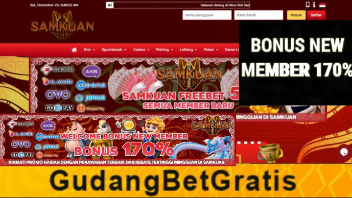 SAMKUAN - Welcome Bonus Deposit 170%